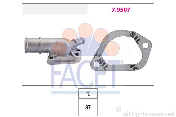 FACET Termostaatti, jäähdytysneste 7.8159