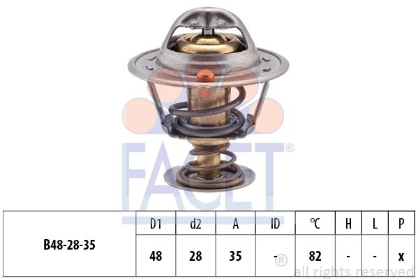 FACET Termostaatti, jäähdytysneste 7.8415S