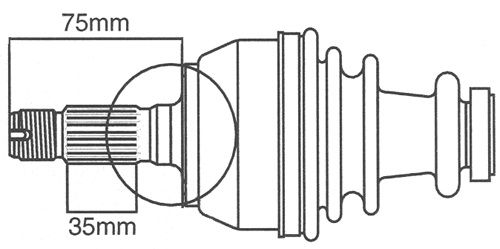 FARCOM Vetoakseli 122450