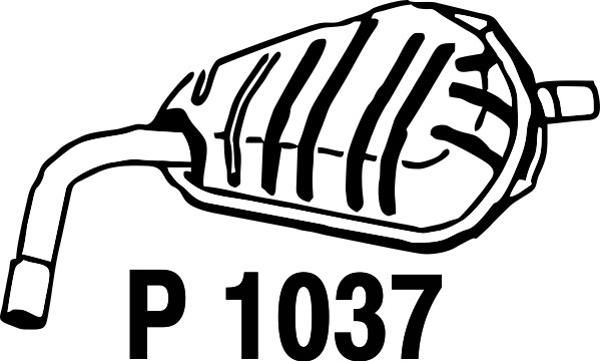 FENNO Takaäänenvaimentaja P1037