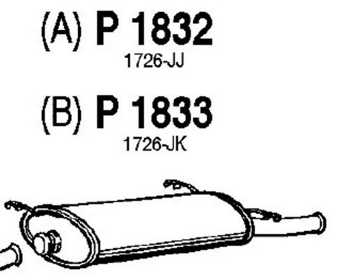 FENNO Takaäänenvaimentaja P1832