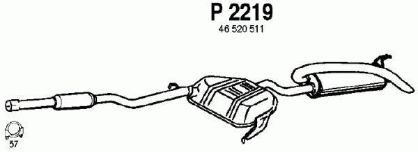 FENNO Takaäänenvaimentaja P2219