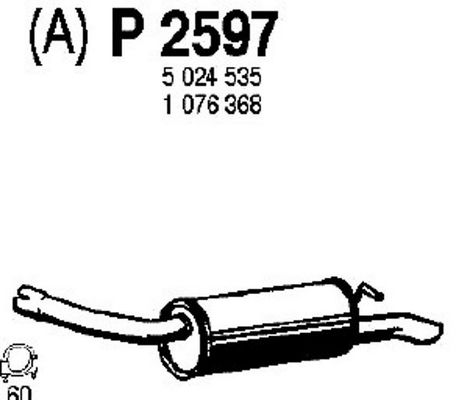 FENNO Takaäänenvaimentaja P2597