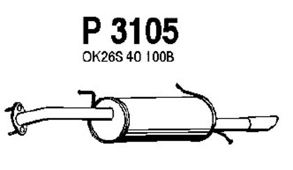 FENNO Takaäänenvaimentaja P3105