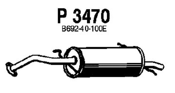 FENNO Takaäänenvaimentaja P3470