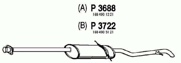 FENNO Takaäänenvaimentaja P3722