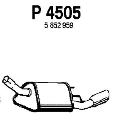 FENNO Takaäänenvaimentaja P4505