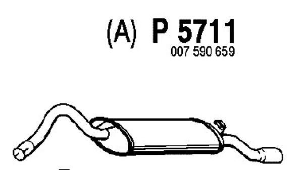 FENNO Takaäänenvaimentaja P5711