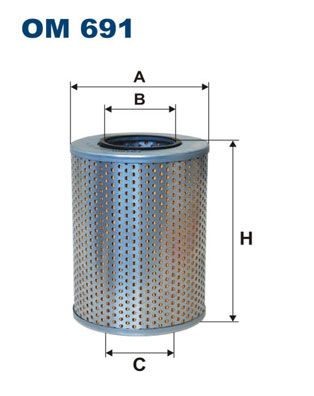 FILTRON Suodatin, työhydrauliikka OM 691