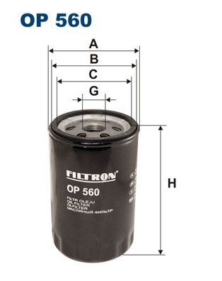 FILTRON öljysuodatin, käsiväihteisto OP 560