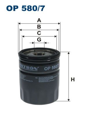 FILTRON Öljynsuodatin OP 580/7