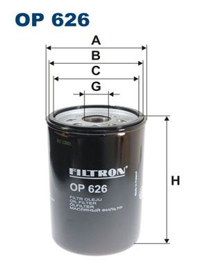 FILTRON Öljynsuodatin OP 626