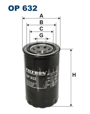 FILTRON Öljynsuodatin OP 632