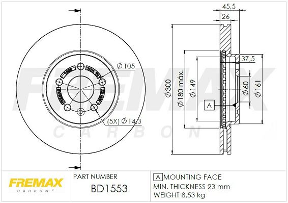 FREMAX Jarrulevy BD-1553