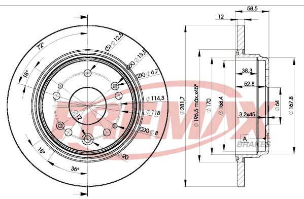 FREMAX Jarrulevy BD-1706