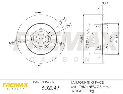 FREMAX Jarrulevy BD-2049