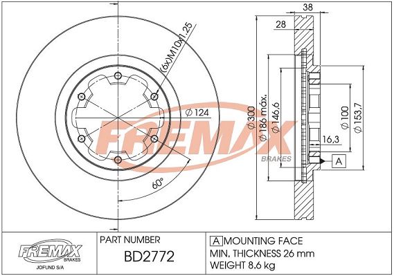 FREMAX Jarrulevy BD-2772