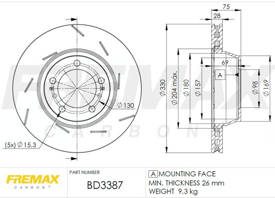 FREMAX Jarrulevy BD-3387