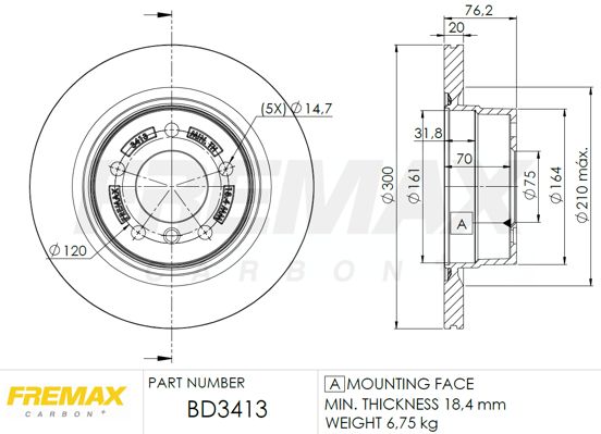 FREMAX Jarrulevy BD-3413