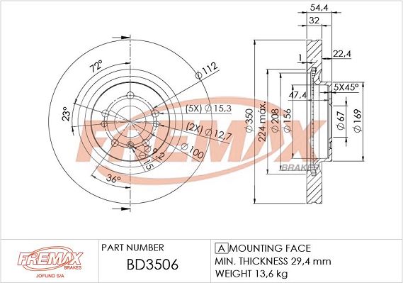 FREMAX Jarrulevy BD-3506