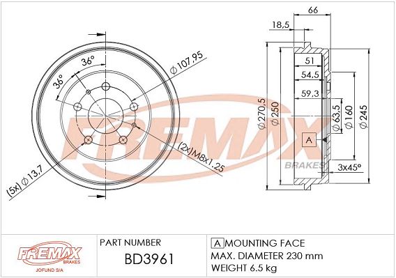 FREMAX Jarrurumpu BD-3961