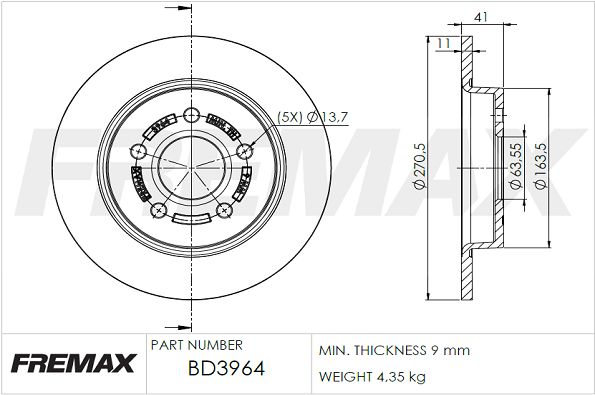 FREMAX Jarrulevy BD-3964