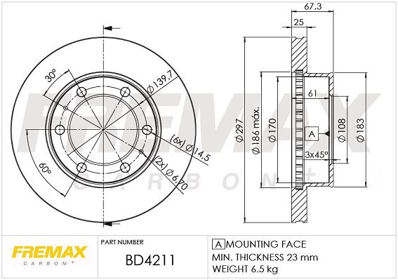 FREMAX Jarrulevy BD-4211