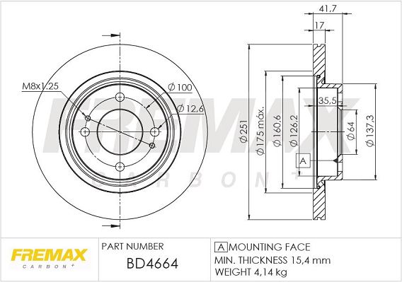 FREMAX Jarrulevy BD-4664