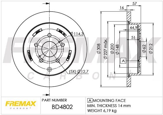 FREMAX Jarrulevy BD-4802