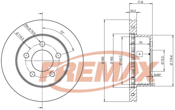 FREMAX Jarrulevy BD-5396