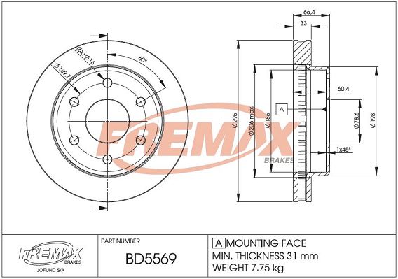 FREMAX Jarrulevy BD-5569