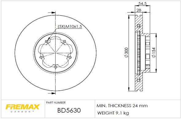 FREMAX Jarrulevy BD-5630