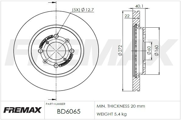 FREMAX Jarrulevy BD-6065