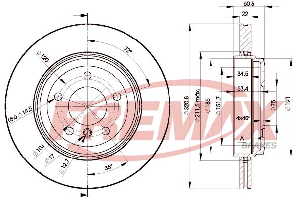 FREMAX Jarrulevy BD-6073