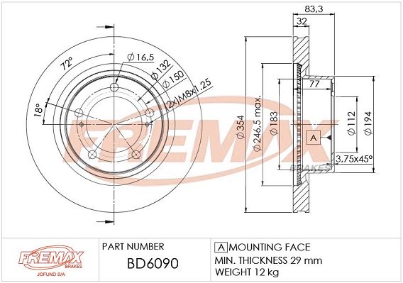 FREMAX Jarrulevy BD-6090