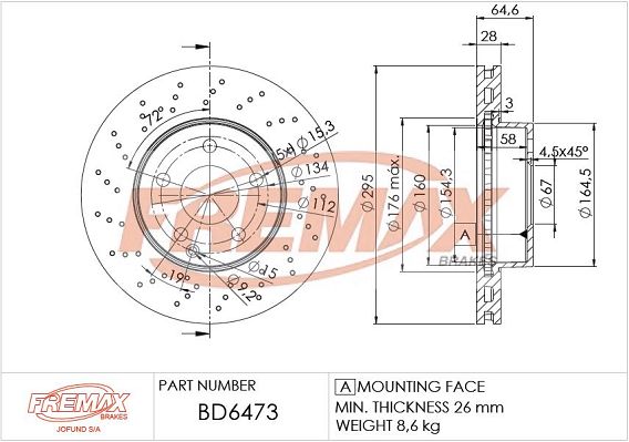 FREMAX Jarrulevy BD-6473