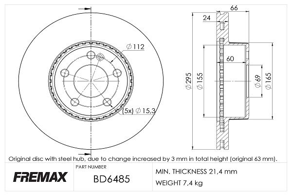 FREMAX Jarrulevy BD-6485