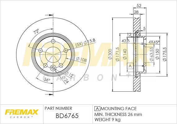 FREMAX Jarrulevy BD-6765