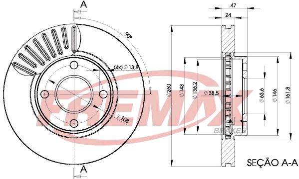 FREMAX Jarrulevy BD-6784