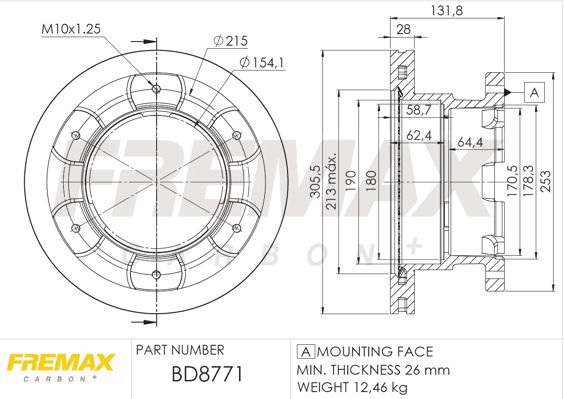 FREMAX Jarrulevy BD-8771