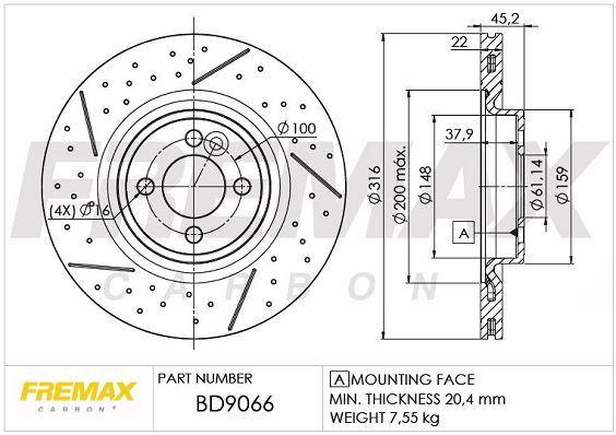 FREMAX Jarrulevy BD-9066