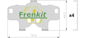 FRENKIT Kitinä-kalvo, jarrupala (kitinälevy) 940394