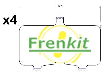 FRENKIT Kitinä-kalvo, jarrupala (kitinälevy) 940570