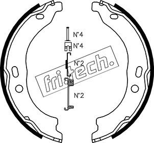 FRI.TECH. Jarrukenkäsarja, seisontajarru 1034.118K