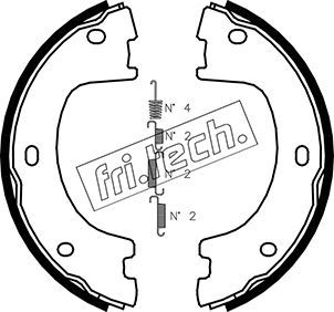 FRI.TECH. Jarrukenkäsarja, seisontajarru 1052.136K