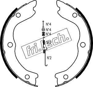 FRI.TECH. Jarrukenkäsarja, seisontajarru 1067.196K