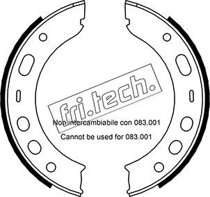 FRI.TECH. Jarrukenkäsarja, seisontajarru 1083.002