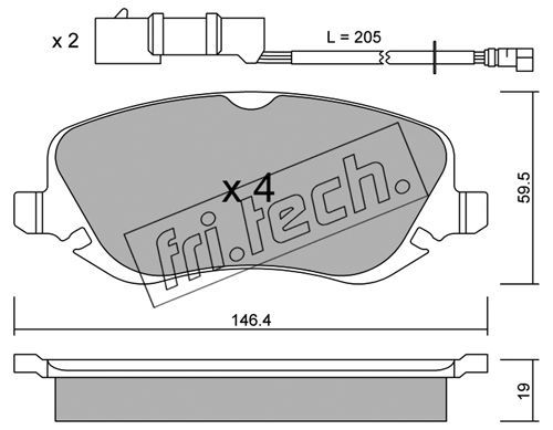 FRI.TECH. Jarrupala, levyjarru 545.0