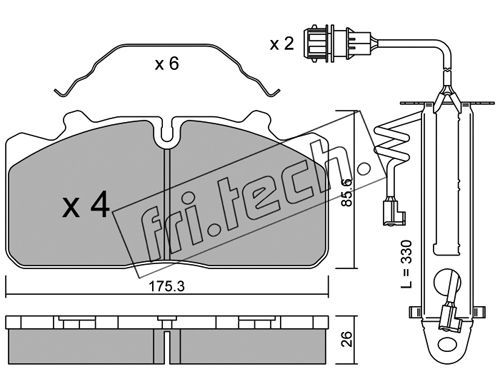 FRI.TECH. Jarrupala, levyjarru 598.3W