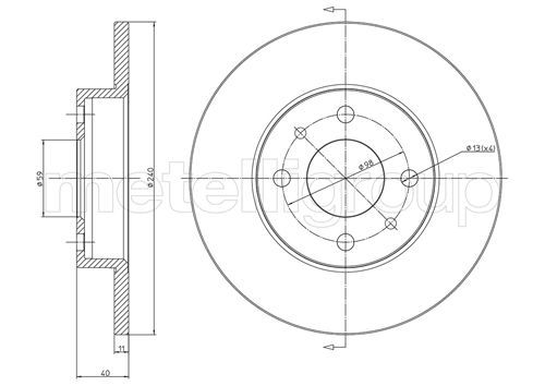 FRI.TECH. Jarrulevy BD0032